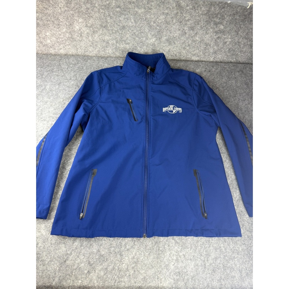 Universal Studios Full Zip Embroidered Blue Soft-Shell Jacket Women's Size‎ 2XL